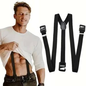 Men 2.5cm Width Suspenders New Creative 3 Hooks Suspenders Man Pants Casual Mens Trouser Suspenders Fashion Adjustable Brace