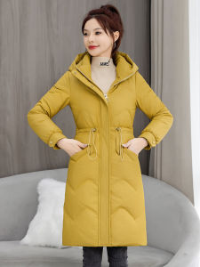 down Cotton Jacket Coat Women Mid Length Long Length 2024 Winter New Arrival Slim-Fitting Cotton-Padded Jacket Western Style Slimming Thermal Cotton Coat