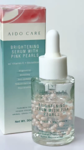 Aido Care Brightening Serum with Pink Pearls and Vitamin C + Glutathione