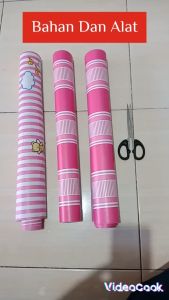 Paket 5 Roll Wallpaper Stiker Dinding Bata Orange Ukuran 45Cm X 10M Wallpaper Rika