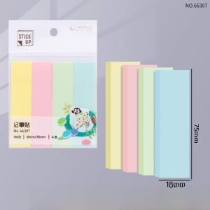 Deli Multicolor Sticky Notes High Aesthetic Value Student Use INS Index Small Memo Strong Adhesive Cute Cartoon Delivery Message Board Self Adhesive Memo Notes