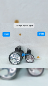 (MPE) Đèn pin Led sạc DPM2: Đèn rọi và DPM3: Đèn rọi + Đèn chiếu gần 3 chế độ sáng Có móc & dây đeo