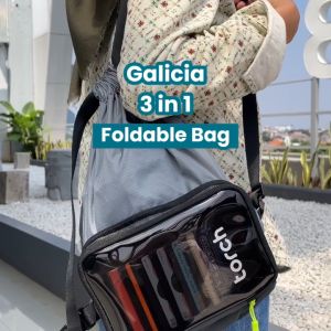 TORCH Galicia 3in1 Slingbag Clutch Backpack - Tas Selempang Multifungsi Belanja String bag Olahraga Gym