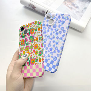 Hontinga Casing Case For OPPO Reno 8 Reno8 5G Case Korean film Phone Case INS Cartoon Flowers Back Casing lens Protector Design Hard Cases Shell Full Cover Camera Shockproof Protection Casing For Girls