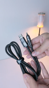 WEKOME 240W 4 trong 1Cáp dữ liệu sạc siêu nhanh  Zinc hợp kim bệnUSB sang Micro Type-C Tương thích với iPhone và Samsung Phụ kiện điện thoại thông minh - WDC-50