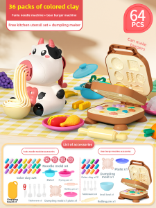 Yimi | Child-Friendly Pasta Machine Toy 24 Color Non-Toxic Food-Grade Clay Set