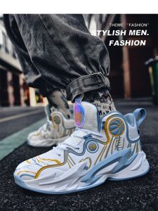 Kobe Basketball Shoes Mens Sound on Friction Air Cushion Shock Absorption Childrens Sports Youth Shoes Student Basketballs