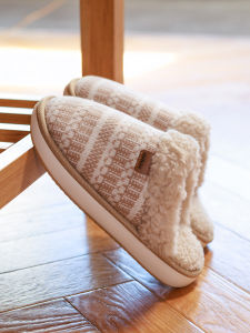 Dép Bông Lông Cừu Dày Ấm Áp Chống Trượt Mùa Đông Cho Nam Và Nữ Trong Nhà Đế EVA Dép Đi Trong Nhà Thoải Mái