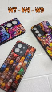#W9 Kartun Samsung A35 A55 5G - ALL TYPE SAMSUNG REALME VIVO OPPO POCO XIAOMI - Premium Hard Glass Case - Soft Rubber Bumper - Custom Case