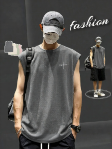 Jeanswest | Shoulder Design Suede-like Sleeveless T-shirt