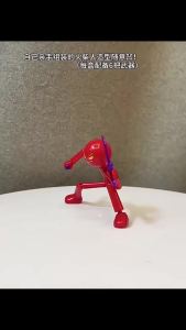 [J] 1 Set Movable Assembled Robot Home Office Desk Ornaments Multi-jointed Matchmaker Decorative Creative Stickman Festival Gift
