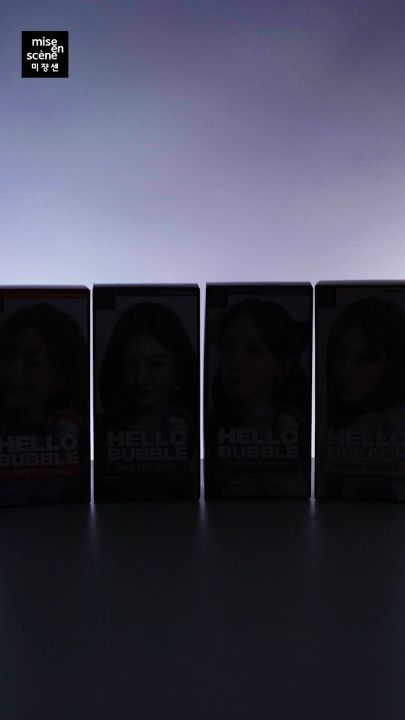 NEW mise en scene Hello Bubble - Hair Color 2025 Pewarna Rambut dengan Bentuk Bubble Foam Warna Tahan Lama dan Terlihat Alami