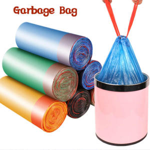 Plastik Sampah Garbage Bag Rubbish Bag Plastik Sampah Bertali Murah Drawstring Bag 垃圾袋