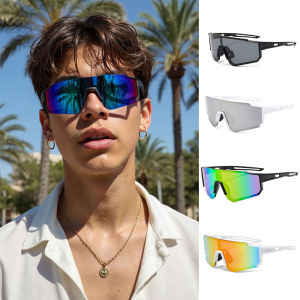 แว่นตาปั่นจักรยานกันทราย 1/4 ชิ้น ป้องกันดวงตา ใส สำหรับกีฬากลางแจ้ง เลนส์ป้องกันลม แว่นตาปั่นจักรยานสำหรับผู้ชาย