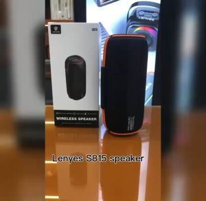 S815 - Speaker LENYES S-815 30W Wireless Speaker Bluetooth 5.3 Portable Hifi Stereo Bass RGB Light Waterproof IPX6 TWS