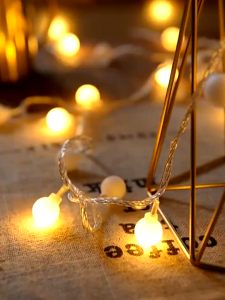 FY Lampu Tumblr Bulat Bola Anggur Lampu Pohon Natal Tumbler Model Bulat LED -+ 43 Pcs