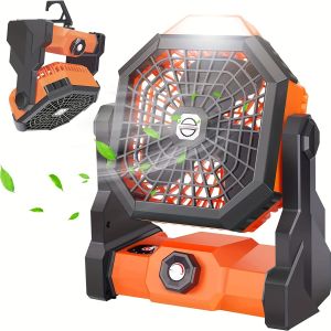 พัดลมกลางแจ้ง Camping เต็นท์พัดลม USB แบบพกพาลมสูง Camping พัดลมไม่จํากัดความเร็ว Strong WIND แบตเตอรี่แบบชาร์จไฟได้