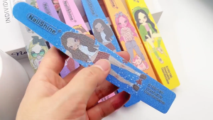 Nail Shine nail file buffer 100/180 彩虹色海绵挫打磨条美甲工具修指甲搓条甲面锉砂条新款