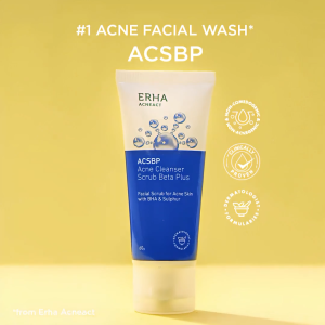 ERHA Acneact Acne Cleanser Scrub Beta Plus ACSBP 60gr - Sabun Cuci Muka Jerawat Facial Wash