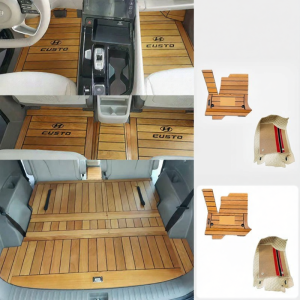 GUOCARCOM | Car Floor Renovation Solid Aluminum Wood Threshold Strip