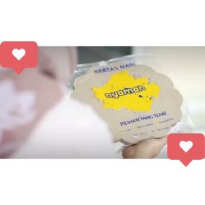 Kertas Nasi Uduk Samir Alas Piring Ukuran 25 Cm - 100 Pcs