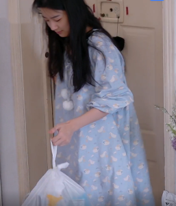 Pure Cotton Sleepwear Womens Loose Long Sleeve Cartoon Print Home Clothes Comfortable Casual Style Autumn Winter Nightgown