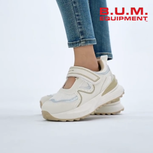 BUM Equipment Womens Shoe BQ89083/BQ89084 Beige/Grey - Kasut Wanita Kasual Selesa Sneakers