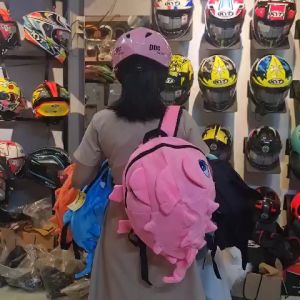 Balo khủng long xanh lá vải nhung mềm mịn thời trang đi họcđi chơiđi phượt đều được