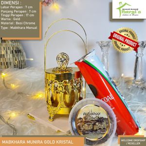 Mabkhara/Tempat Dupa/Bukhour/Bakhoor/Menyan/Buhur/Perapen/Model/munira gold