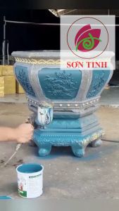 Sơn chậu kiểng hệ nước [mẫu thử 200g]