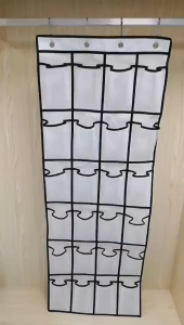 12/24 pocket door hanging storage rack hanging shoe rack foldable design
