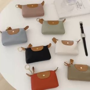 Cute Mini PU Leather Keychain Zipper Coin Purse for Women Coin Purse Wallet C552-001