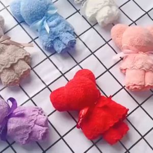 Bear Towel Hand Towel Doorgifts for Birthday Wedding Bridesmaids friends Full moon Beginning of school Housewarming Business 30*30cm