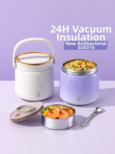 YOULUNMEI | Double-layer Insulated Lunch Box 316 Food-grade Stainless Steel Large Capacity for Adults