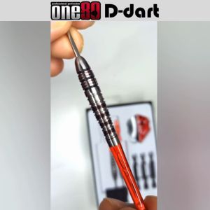 ONE80 STEEL TIP DART - 23G (BLACK J21-04) 90% Tungsten STEEL DARTS 23G