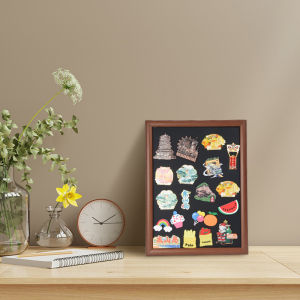 Hecan | Wall-mounted Magnetic Blackboard Display Board For Teaching And Message Writing No-drilling