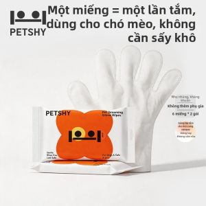 PETSHY | Găng Tay Làm Sạch Thú Cưng Không Cần Tắm cho Chó và Mèo