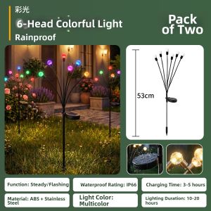 BEAUTY IN THE LIGHT | Solar Firefly Ground Lamp Water-resistant