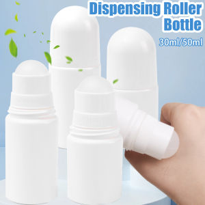 【Grilrigrin】3Pcs 50/30ml DIY Roll on Bottle Deodorant Essential Oil Leak-proof Empty Refillable Reusable Bottles and Accessories Cosmetic Beauty Tool
