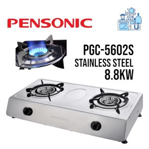 PENSONIC DOUBLE GAS COOKER 9.0KW PGC-5602S