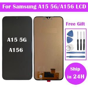 AMOLED For Samsung A15 4G SM-A155F LCD Display Touch Screen Digitizer Assembly For Samsung A15 5G A156 SM-A156B LCD Screen