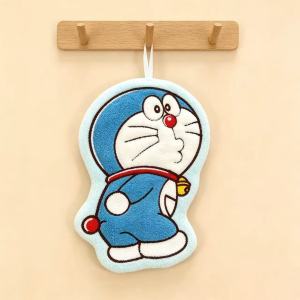 Bandai | Doremon Hoạt Hình Dễ Thương Anime Treo Khăn Mềm Mại Thấm Hút Khăn Lau Tay Nhà Bếp Phòng Tắm Kawaii Khăn Lau Bát Đĩa Cho Gia Đình