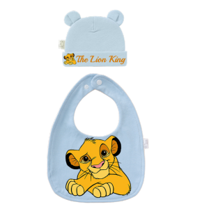 Disney | 2 Pieces/Batch of Baby Bibs Soft Cotton Solid Color Bibs Wipes Boys and Girls Hats Newborn Hair Accessories Kawaii Wipes Sets