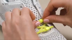 Silikon Tali Sepatu Praktis Tanpa Ikat Flexible Elastis Tali Sepatu Modern Untuk Anak Dewasa 14 Pcs