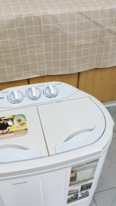 KASHIWA เครื่องซักผ้า 2in1 พร้อมถังปั่นหมาด รุ่นS36D เครื่องซักผ้ามินิ เครื่องซัก 2 ถัง