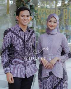 Kebaya Couple Aveena Mauve: Kebaya Widbatik Terbaru & Kebaya Modern Wisuda 2022