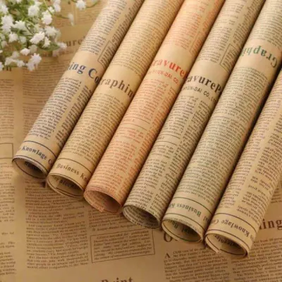GIẤY BÁO CHỮ GÓI HOA Gói quà 1 tờ khổ 50x70cm