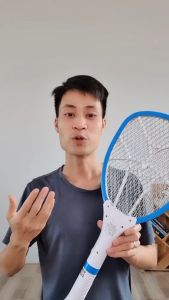 Vợt bắt muỗi Rạng Đông VBM RD cao cấp có đèn chiếu sáng tiết kiệm điện năng - vợt muỗi cỡ lớn vợt muỗi thông minh  vợt muỗi điện vợt đập muỗi diệt muỗi cao cấp vợt muỗi kiêm đèn pin -  Chính hãng