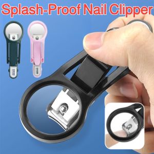 Splash-Proof Nail Clipper With Magnifying Glass Hard Thick Nail Trimmer Fingernail Trimmer Nail Art Tool