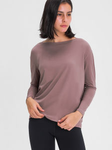 Womens Loose Breathable Slimming Yoga Top
